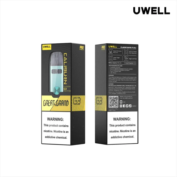 Uwell 註油式電子煙 CALIBURN G3 KIT 主機咖哩棒 | 智能功率調節 | 現貨供應